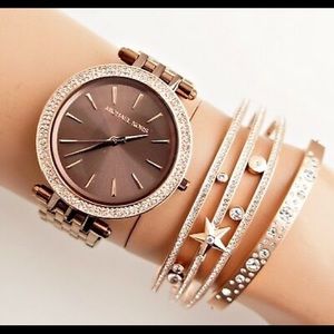 Last price drop! Michael Kors Rose Gold Chocolate